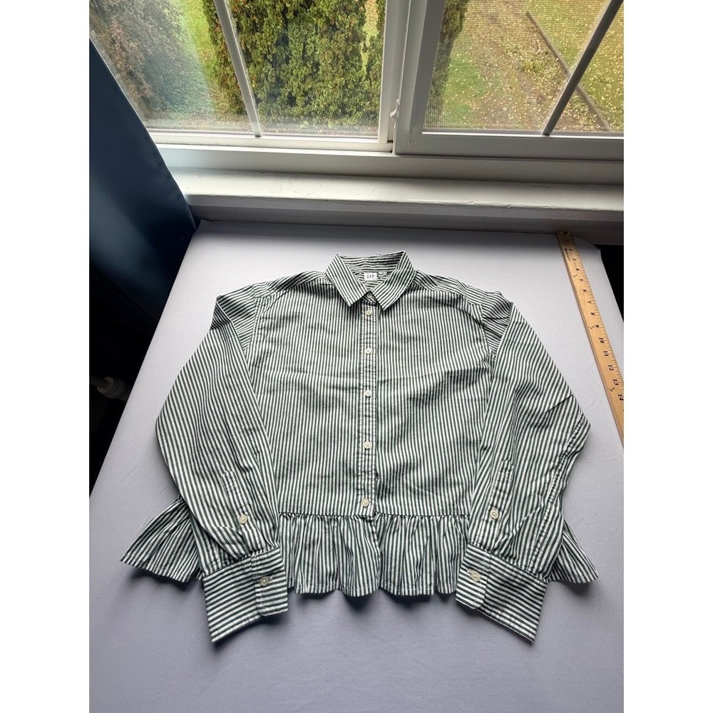 Classic Preppy Women's Peplum Cotton Blouse by Gap - Size XS